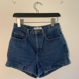 American apparel mom shorts